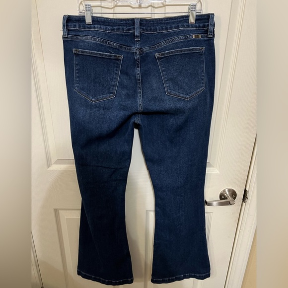 KanCan Flare Jeans Destructed with Button Fly size 15/30 Like New - Picture 2 of 9